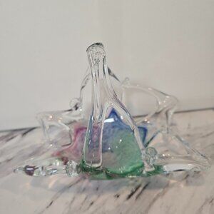 Blown glass basket